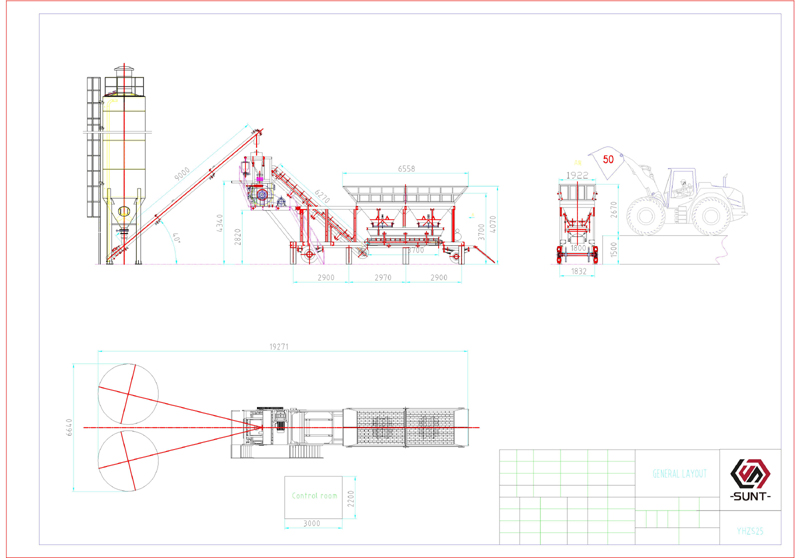 YHZS-35 portable concrete batching plant