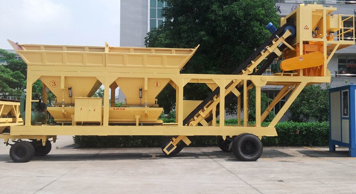 small mobile concrete mixing plants