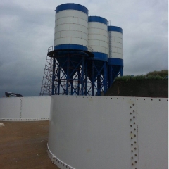 silos de plantas de procesamiento por lotes