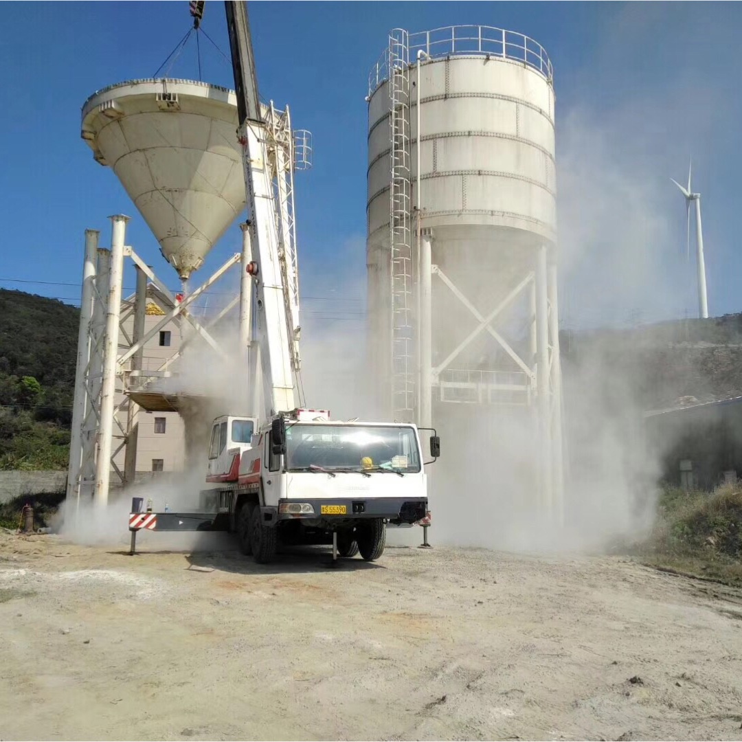 Silo de tránsito atornillado de 500t reubicado