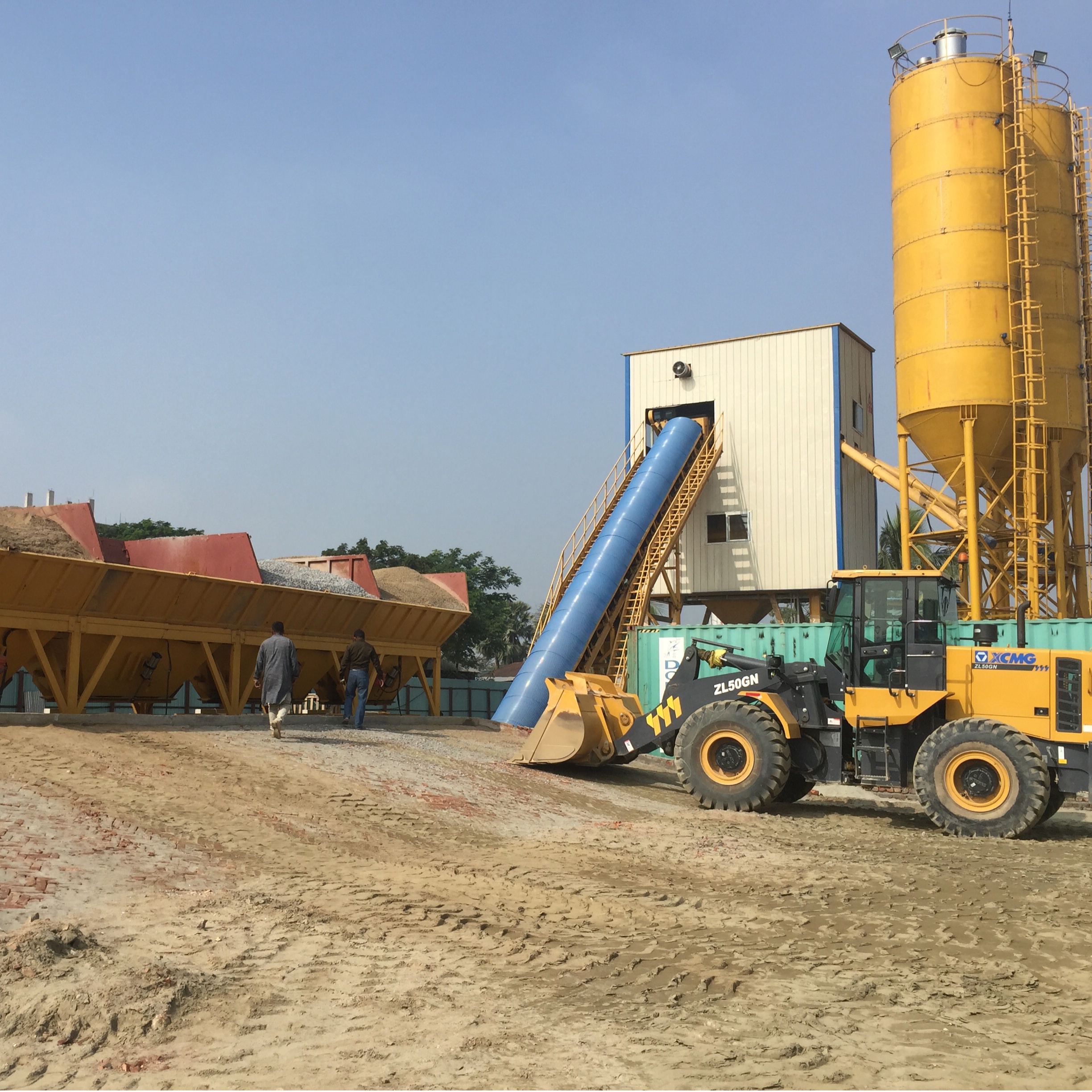 Planta de procesamiento por lotes por lotes de 120m3 en dhaka